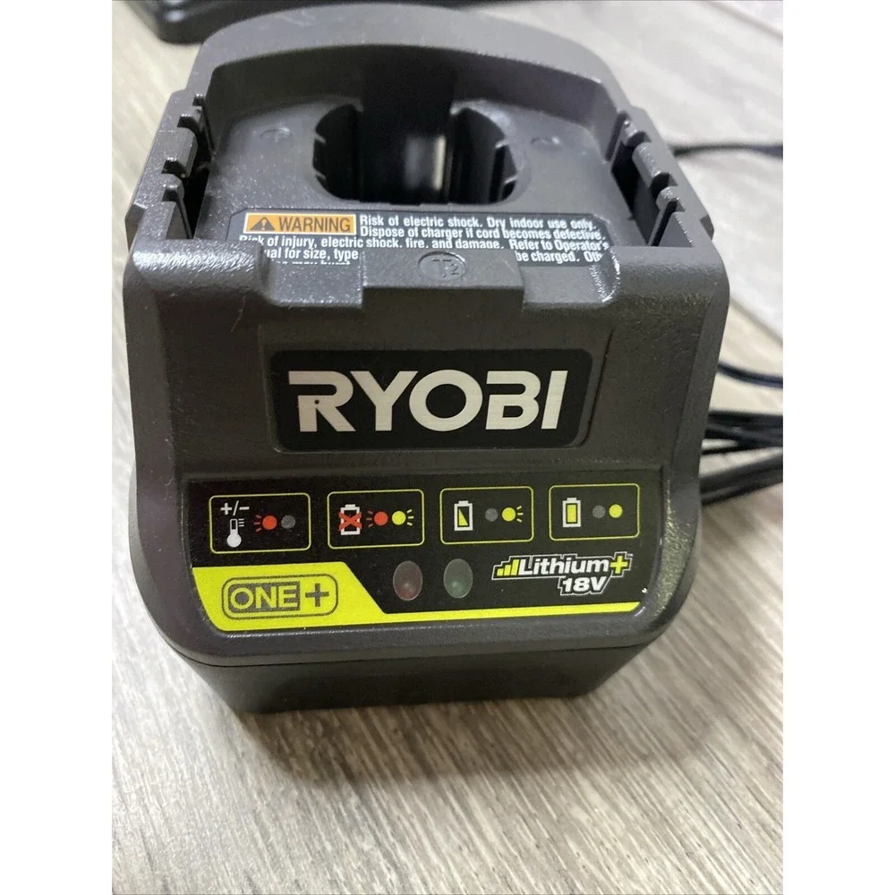Ryobi Battery Charger P118B 18V ONE+ Lithium+ Gray‎ Excellent LED Diagnostics